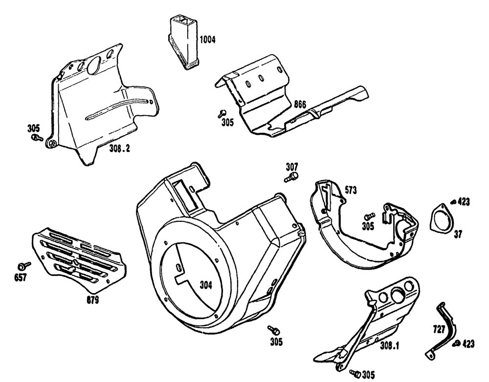 Covers For Engine Diagram and Parts List for 9163-2-4W113D  Briggs and Stratton Generator